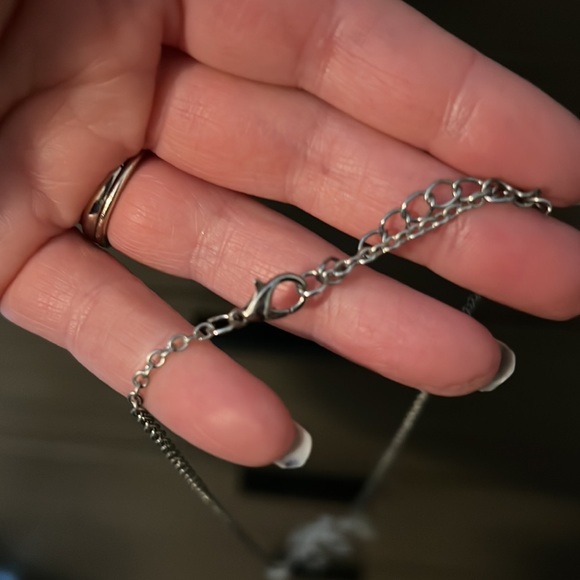 Pearl drop (bridesmaid jewelry) necklace adjustable clasp closure - Picture 4 of 4